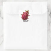 Dragon Fruit Vierkante Sticker (Tas)