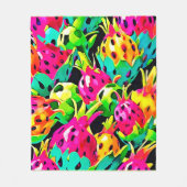 Dragon Fruit Vivid-patroon Fleece Deken (Voorkant)