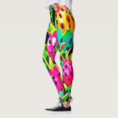 Dragon Fruit Vivid-patroon Leggings (Links)