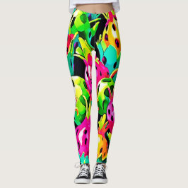 Dragon Fruit Vivid-patroon Leggings
