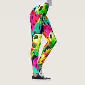 Dragon Fruit Vivid-patroon Leggings (Rechts)
