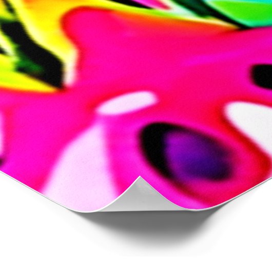 Dragon Fruit Vivid-patroon Poster (Hoek)