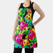 Dragon Fruit Vivid-patroon Schort (Insitu)
