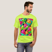 Dragon Fruit Vivid-patroon T-shirt (Voorkant volledig)