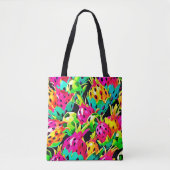 Dragon Fruit Vivid-patroon Tote Bag (Voorkant)