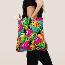 Dragon Fruit Vivid-patroon Tote Bag