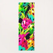 Dragon Fruit Vivid-patroon Yogamat (Achterkant)