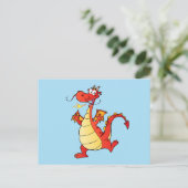 Dragon Funny Happy Briefkaart (Staand voorkant)