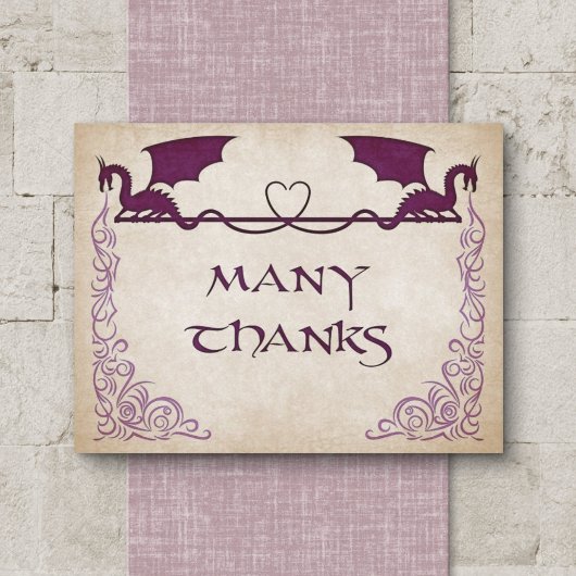 Dragon Gamer Fantasy Bedankkaart