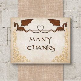 Dragon Gamer Fantasy Bedankkaart