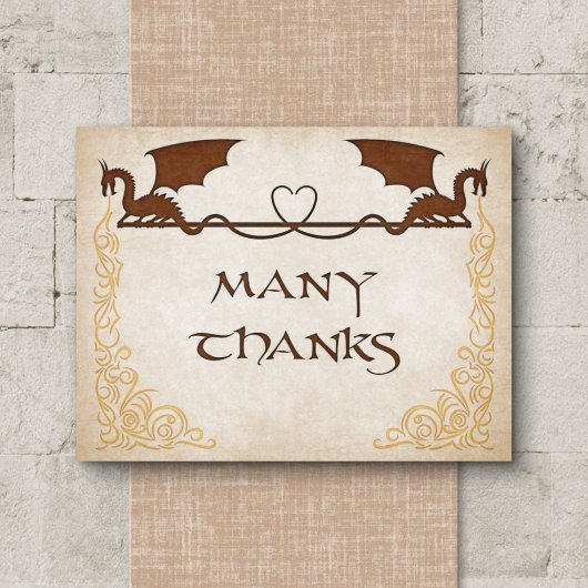 Dragon Gamer Fantasy Bedankkaart