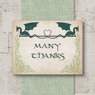 Dragon Gamer Fantasy Bedankkaart