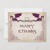 Dragon Gamer Fantasy Bedankkaart (Voorkant)