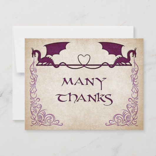 Dragon Gamer Fantasy Bedankkaart (Voorkant)