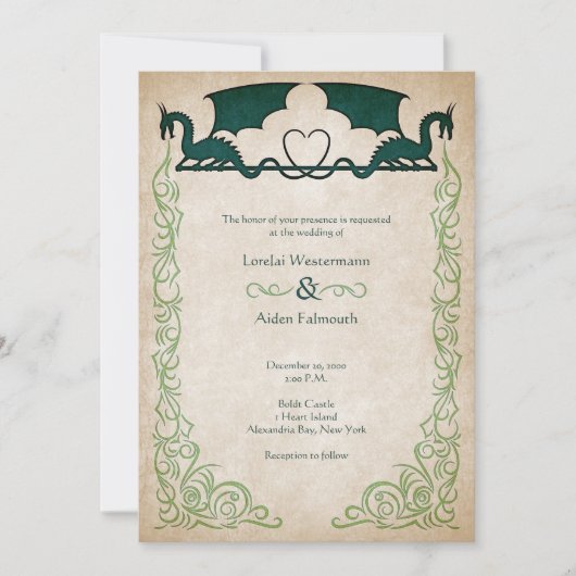 Dragon Gamer Fantasy Kaart (Voorkant)