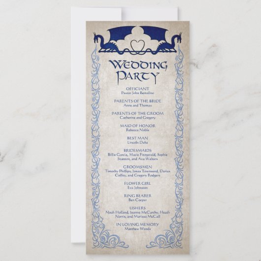 Dragon Gamer Fantasy-programma (Achterkant)