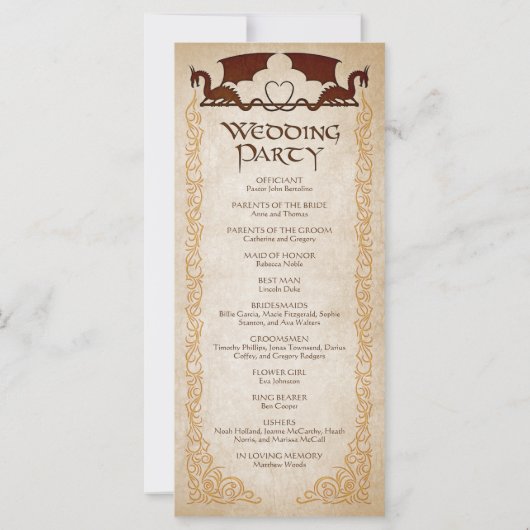 Dragon Gamer Fantasy-programma (Achterkant)