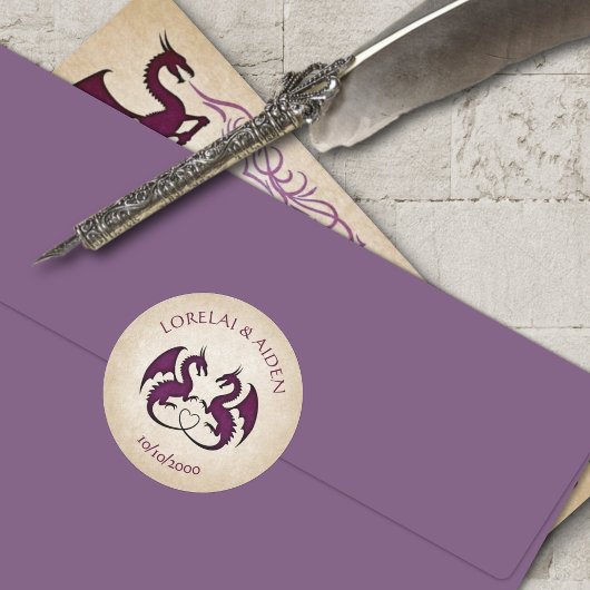 Dragon Gamer Fantasy Ronde Sticker