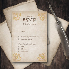 Dragon Gamer Fantasy RSVP Kaartje