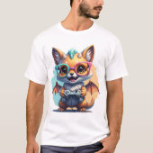 Dragón Gamer Friki  T-shirt (Voorkant)