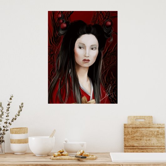 Dragon Geisha Poster (Keuken)