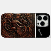 Dragon gesneden op bergtop Case-Mate iPhone case (Achterkant (horizontaal))