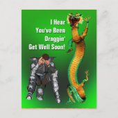 Dragon Get Well Briefkaart (Voorkant)
