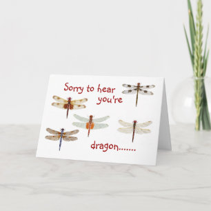 Dragon Get Well Card Kaart