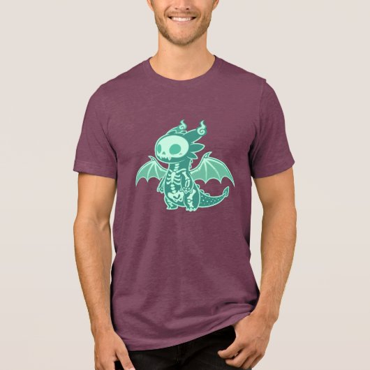 Dragon Ghost Tri-Blend Shirt (Voorkant)