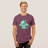 Dragon Ghost Tri-Blend Shirt (Voorkant volledig)