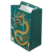 Dragon Gift Bag Medium Cadeauzakje (Voorkant Gekanteld)