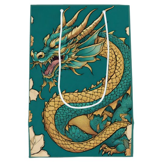 Dragon Gift Bag Medium Cadeauzakje (Achterkant)