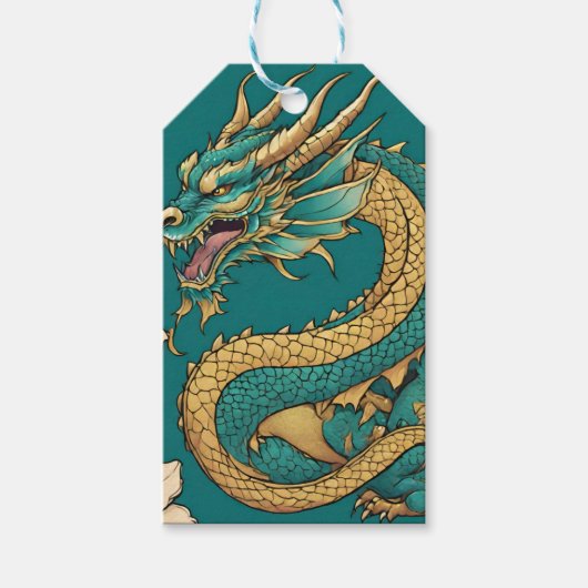 Dragon Gift Label Cadeaulabel (Voorkant)