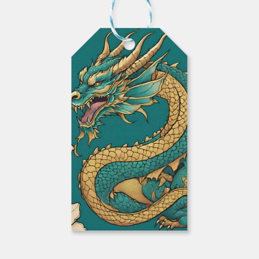 Dragon Gift Label Cadeaulabel (Achterkant)