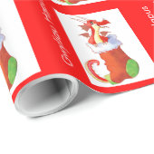 Dragon Gift Wrap stoppen Cadeaupapier (Rol Hoek)