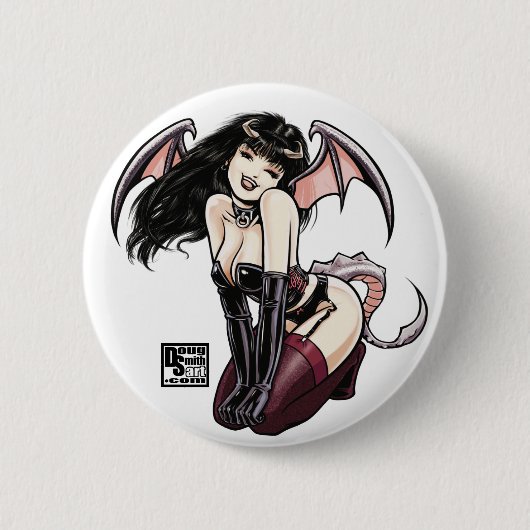 Dragon Girl Button (Voorkant)