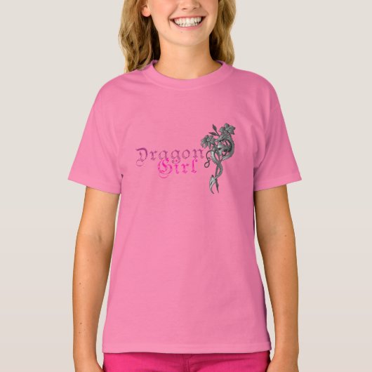 Dragon Girl Kinder T-Shirt (Voorkant)