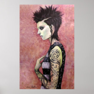 Dragon Girl - Originele kunst van Dori Hartley Poster