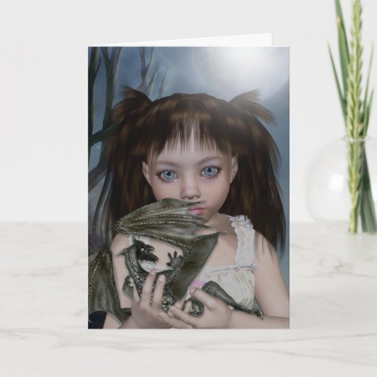 Dragon Girl wenskaarten Kaart (Voorkant)