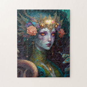 Dragon Goddess Queen Fantasy Art Legpuzzel