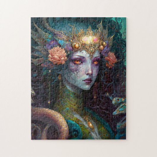 Dragon Goddess Queen Fantasy Art Legpuzzel (Verticaal)