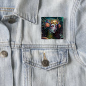 Dragon Goddess Queen Fantasy Art Vierkante Button 5,1 Cm (In situ)