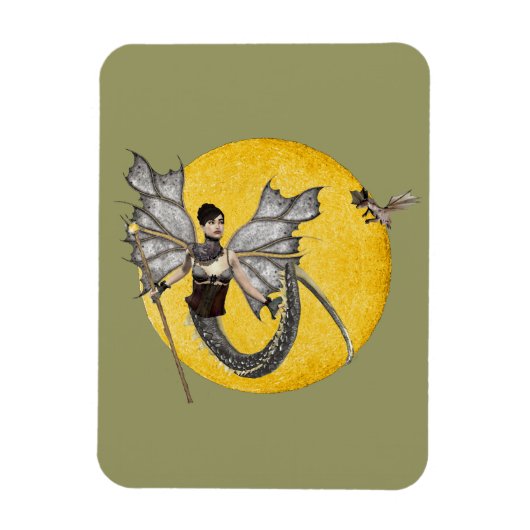 Dragon Goddess Vinyl Magnet Magneet (Verticaal)