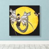 Dragon Goddess Wrapped Canvas Afdruk (Insitu (Houten vloer))