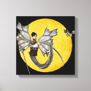 Dragon Goddess Wrapped Canvas Afdruk