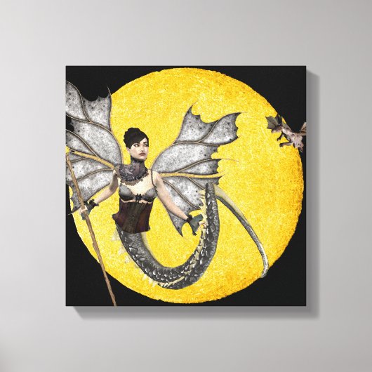 Dragon Goddess Wrapped Canvas Afdruk (Voorkant)