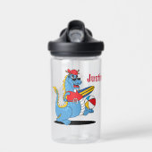 Dragon Going to the Beach Waterfles voor kind (Voorkant)