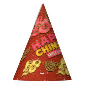 Dragon Gold Auspicious Wolken Chinees Nieuwjaar Feesthoedjes (Links)