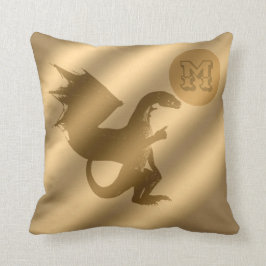 Dragon Gold Luxury Monogram Kussen