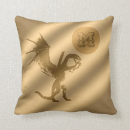 Dragon Gold Luxury Monogram Kussen
